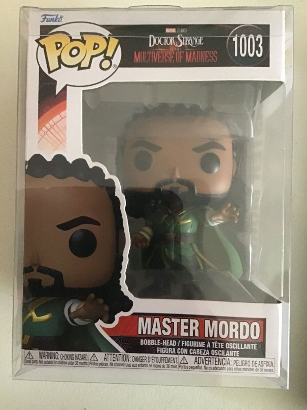 Funko Pop Marvel Doctor Strange Multiverse Madness Master Mordo #1003 w/ Protect